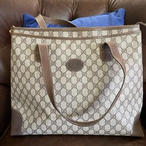 Gucci Vintage Large Shopping Tote Authentic